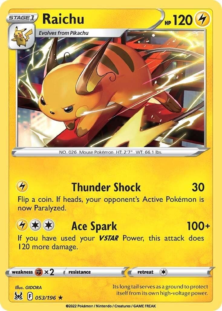 Raichu #53 — Pokemon Lost Origin