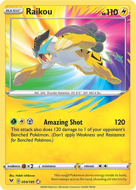 Raikou #50 — Pokemon Vivid Voltage