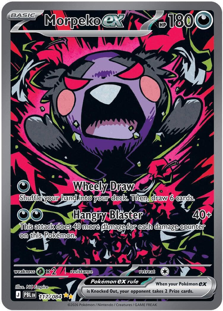 Morpeko ex #117 — Pokemon Pitch Black