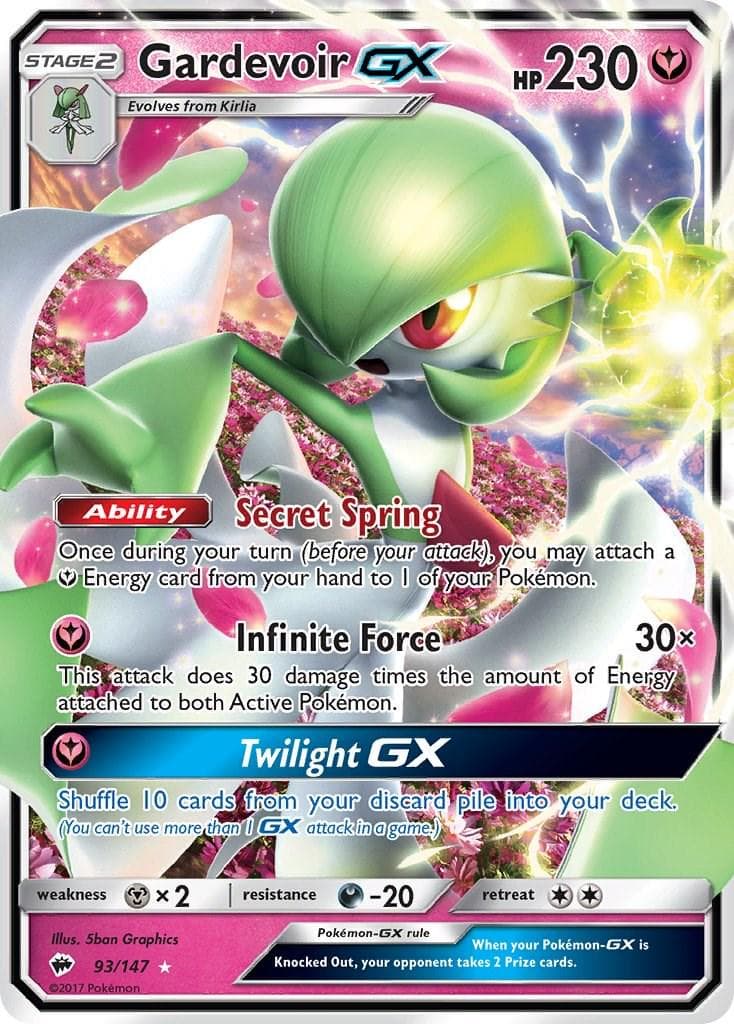 Gardevoir GX #93 — Pokemon Burning Shadows