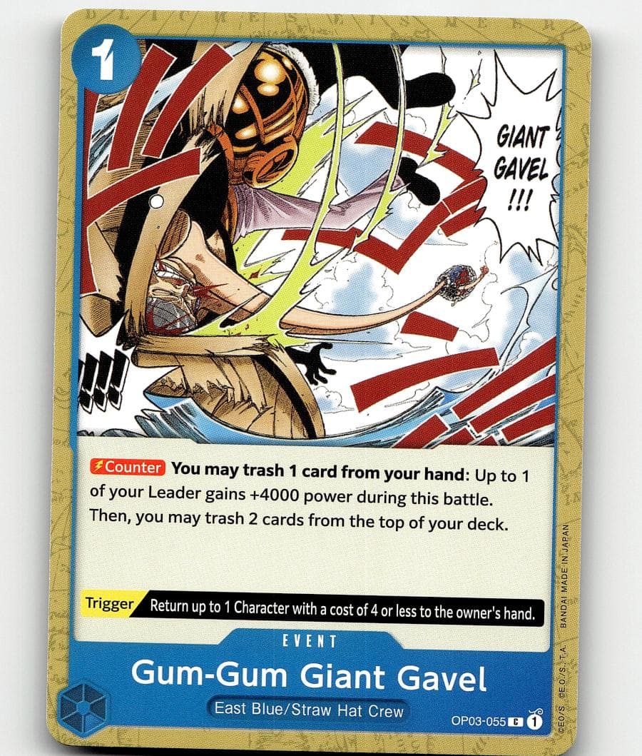 Gum-Gum Giant Gavel OP03-055 — One Piece Pillars of Strength