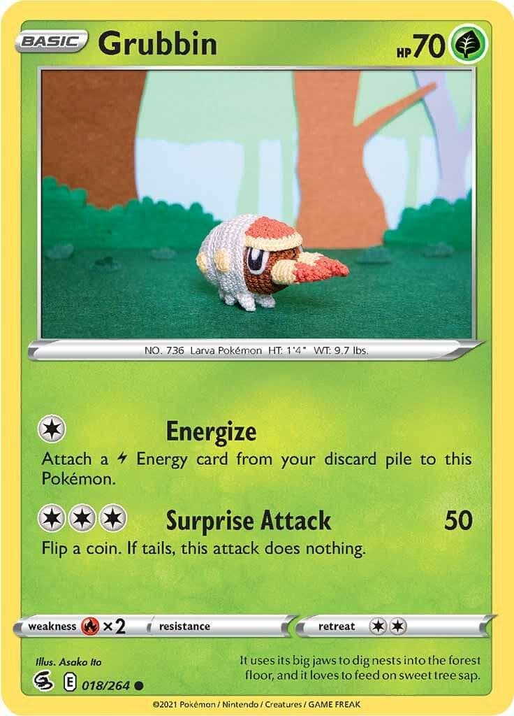 Grubbin #18 — Pokemon Fusion Strike