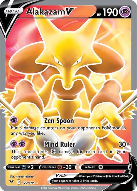 Alakazam V #172 — Pokemon Vivid Voltage
