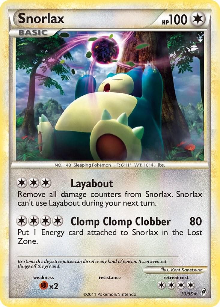 Snorlax #33 — Pokemon Call of Legends
