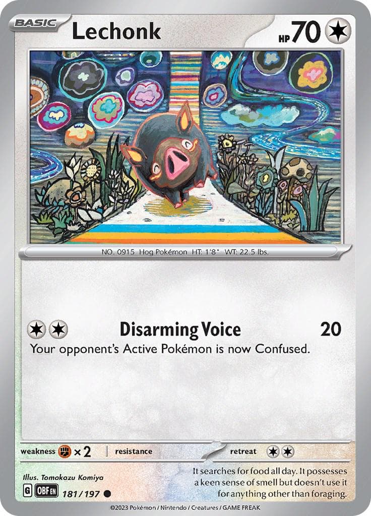 Lechonk #181 — Pokemon Obsidian Flames