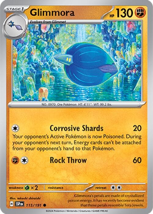 Glimmora #115 — Pokemon Surging Sparks