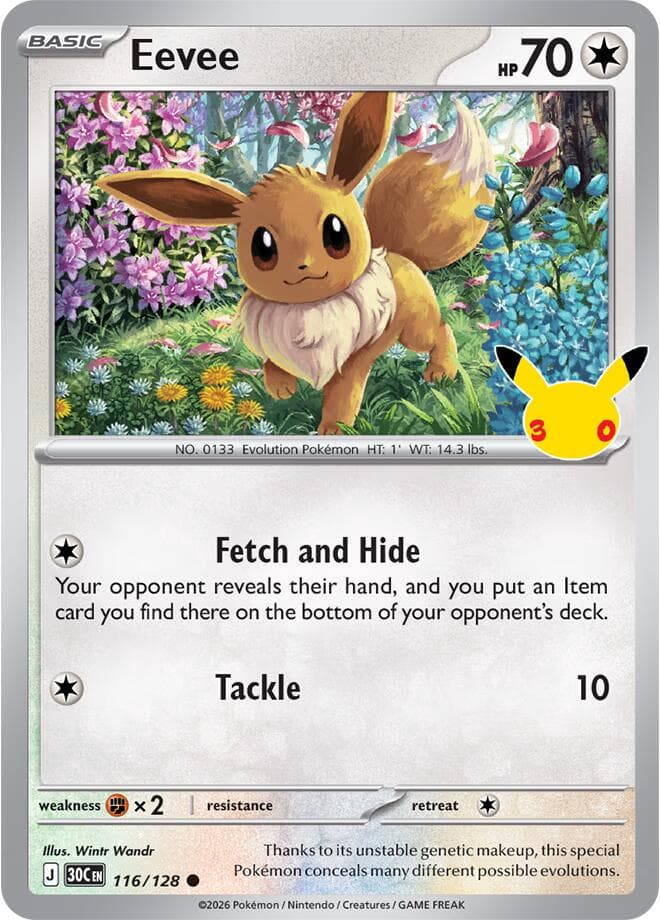 Eevee #116 — Pokemon 30th Celebration