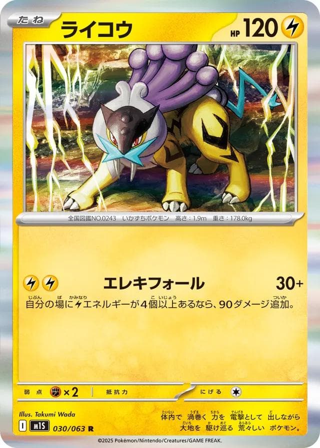 Raikou #30 — Pokemon Japanese Mega Symphonia