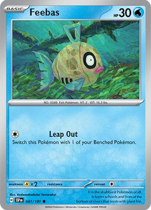Feebas #41 — Pokemon Surging Sparks