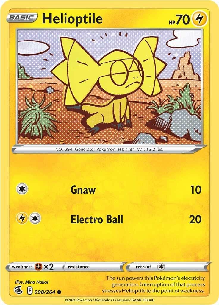 Helioptile #98 — Pokemon Fusion Strike