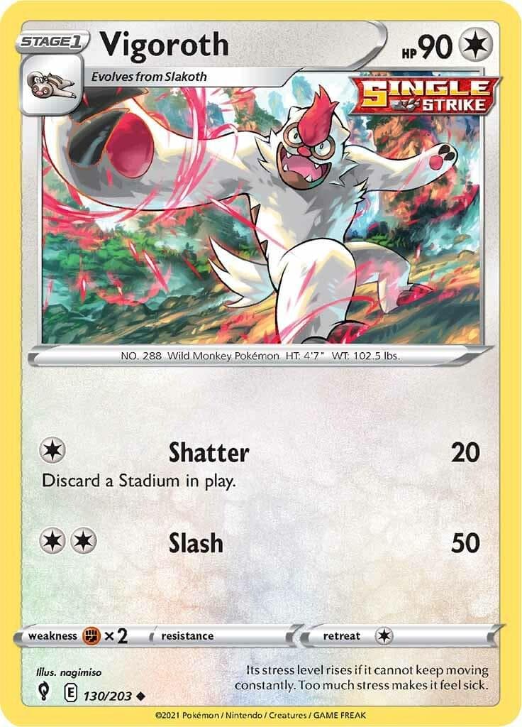 Vigoroth #130 — Pokemon Evolving Skies