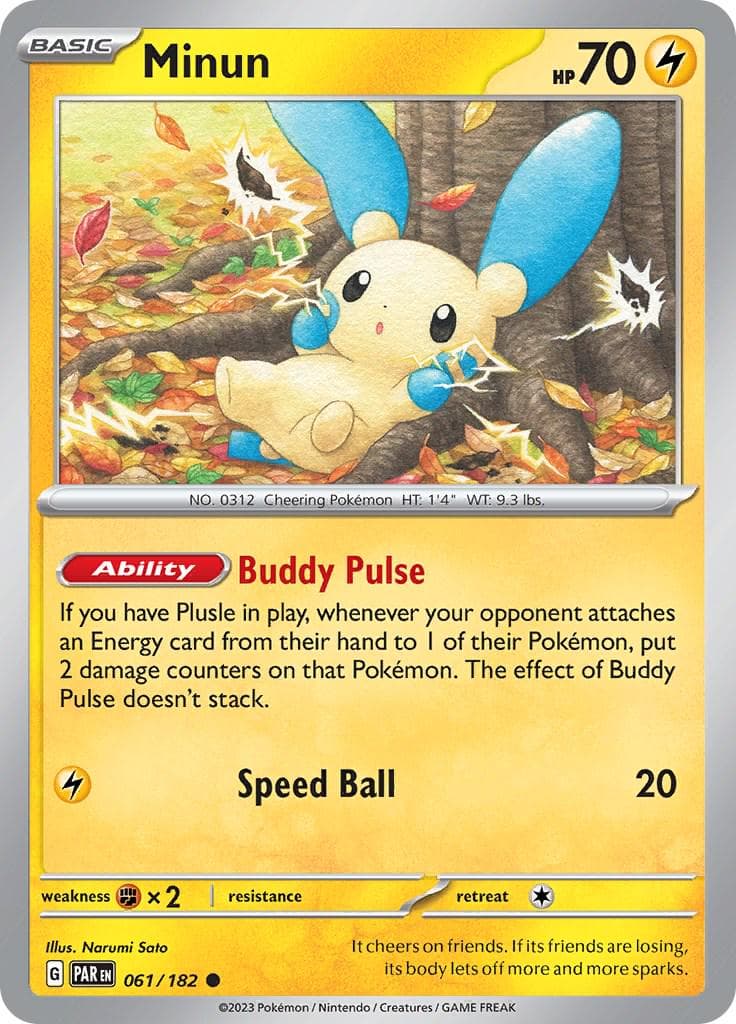 Minun #61 — Pokemon Paradox Rift