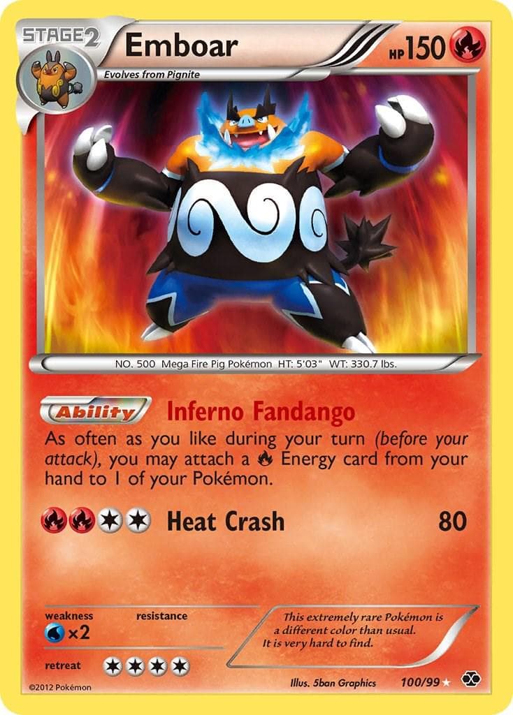 Emboar #100 — Pokemon Next Destinies