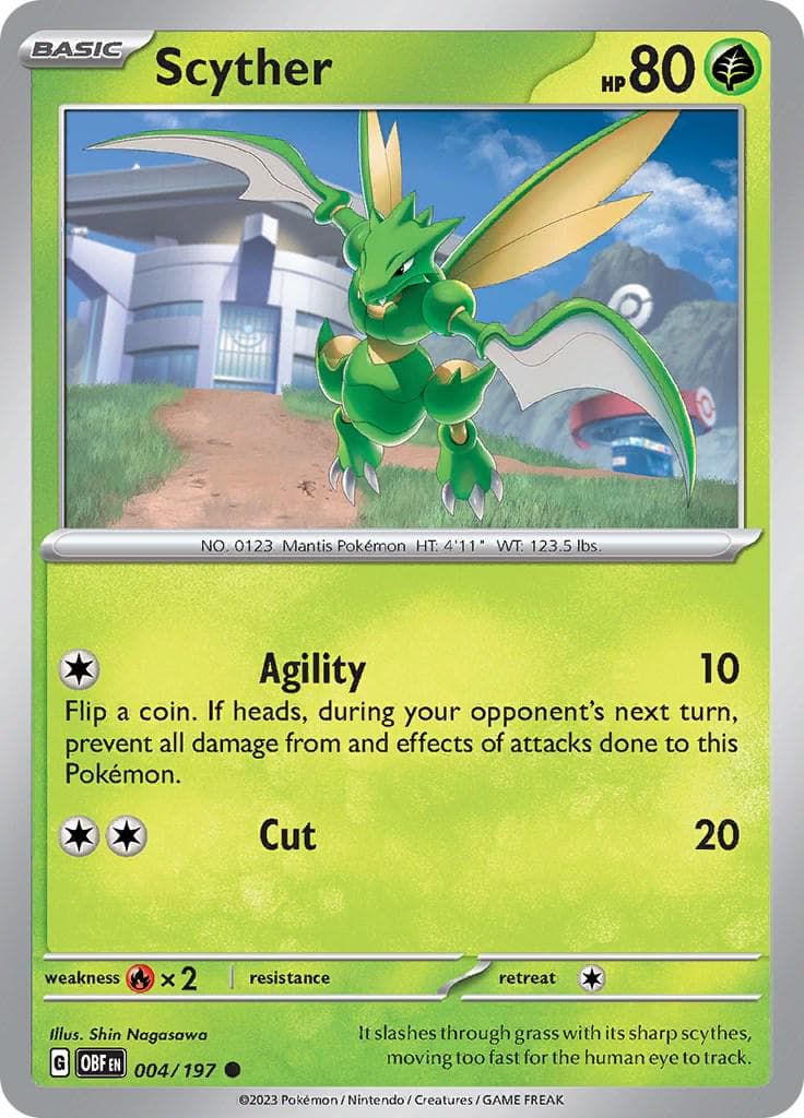 Scyther #4 — Pokemon Obsidian Flames