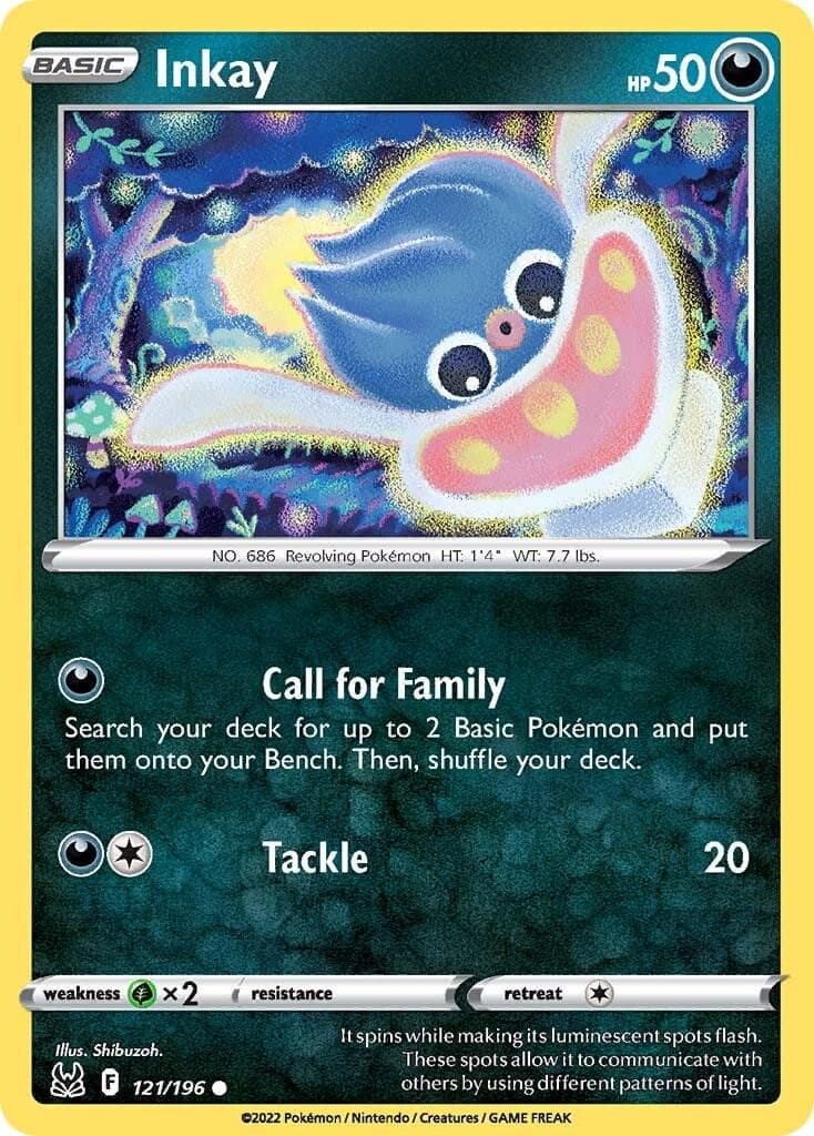Inkay #121 — Pokemon Lost Origin