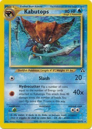 Kabutops #25 — Pokemon Neo Discovery