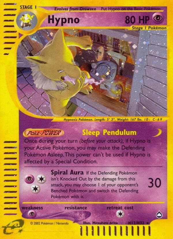 Hypno #H12 — Pokemon Aquapolis