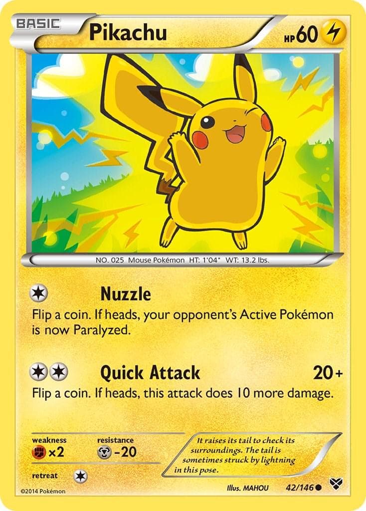 Pikachu #42 — Pokemon XY
