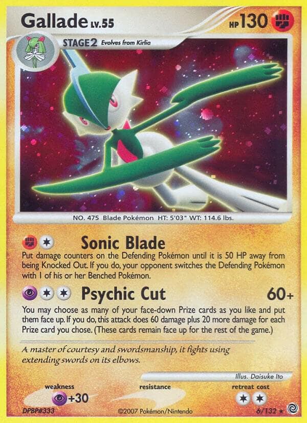 Gallade #6 — Pokemon Secret Wonders