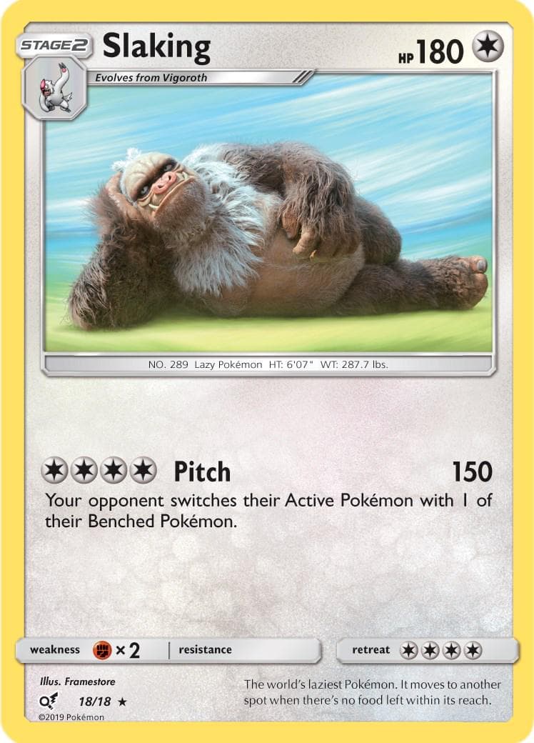 Slaking #18 — Pokemon Detective Pikachu
