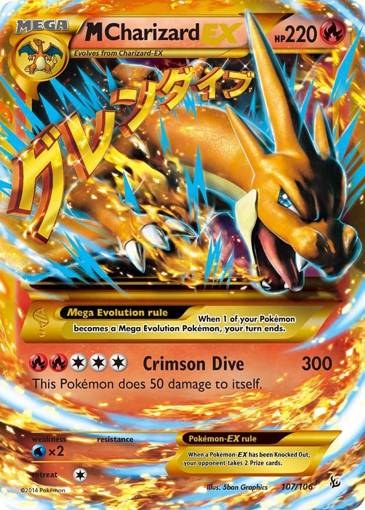M Charizard EX #107 — Pokemon Flashfire