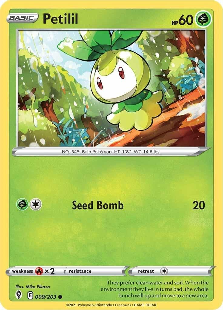 Petilil #9 — Pokemon Evolving Skies
