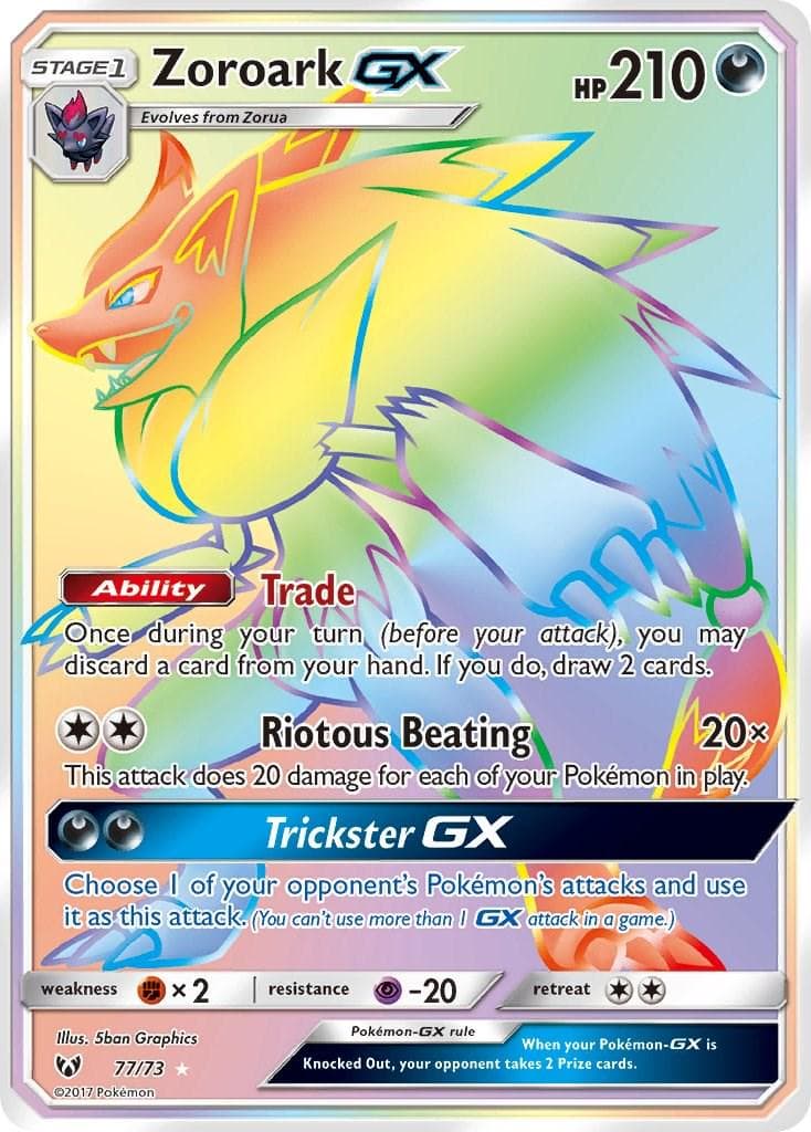 Zoroark GX #77 — Pokemon Shining Legends