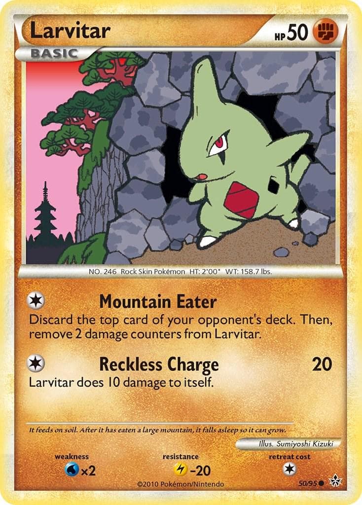 Larvitar #50 — Pokemon Unleashed