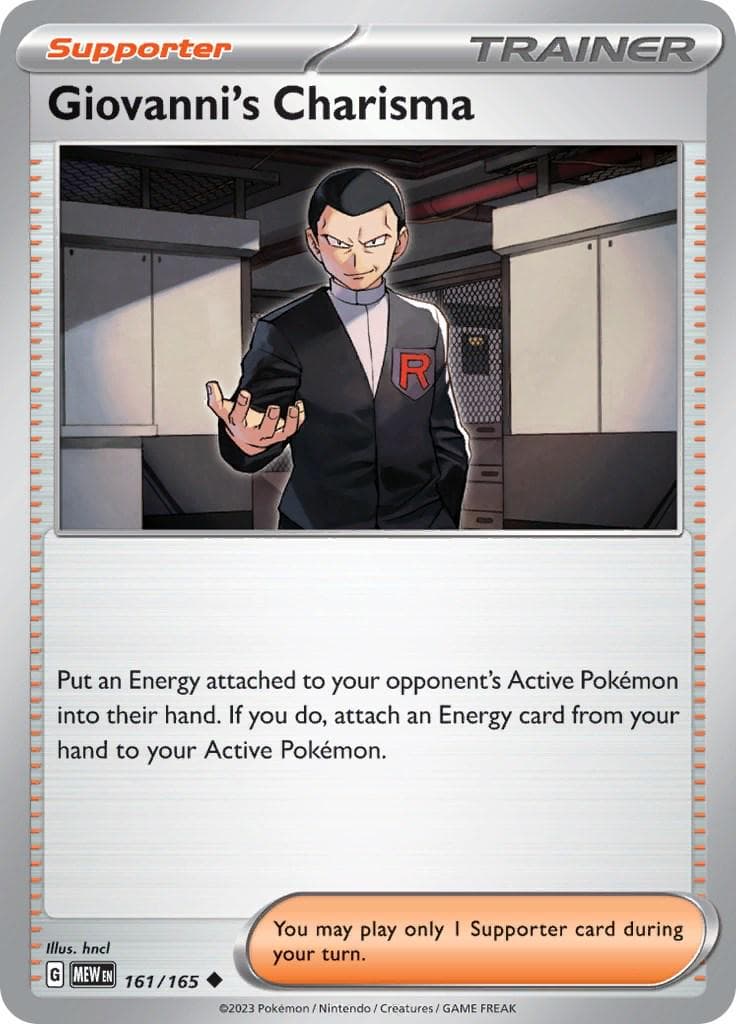 Giovanni's Charisma #161 — Pokemon Scarlet & Violet 151