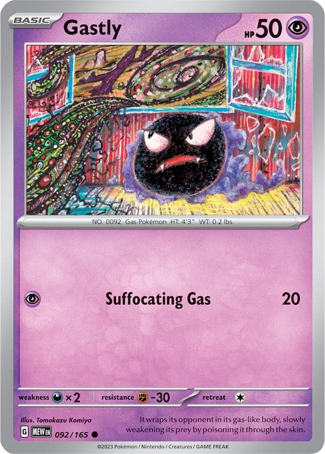 Gastly #92 — Pokemon Scarlet & Violet 151