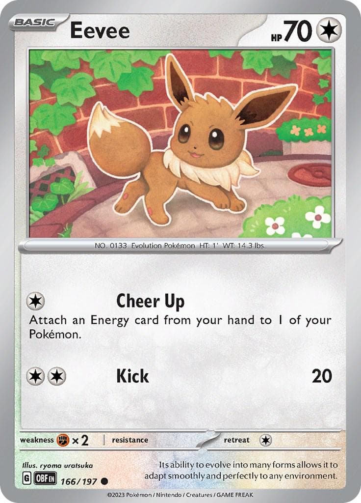 Eevee #166 — Pokemon Obsidian Flames