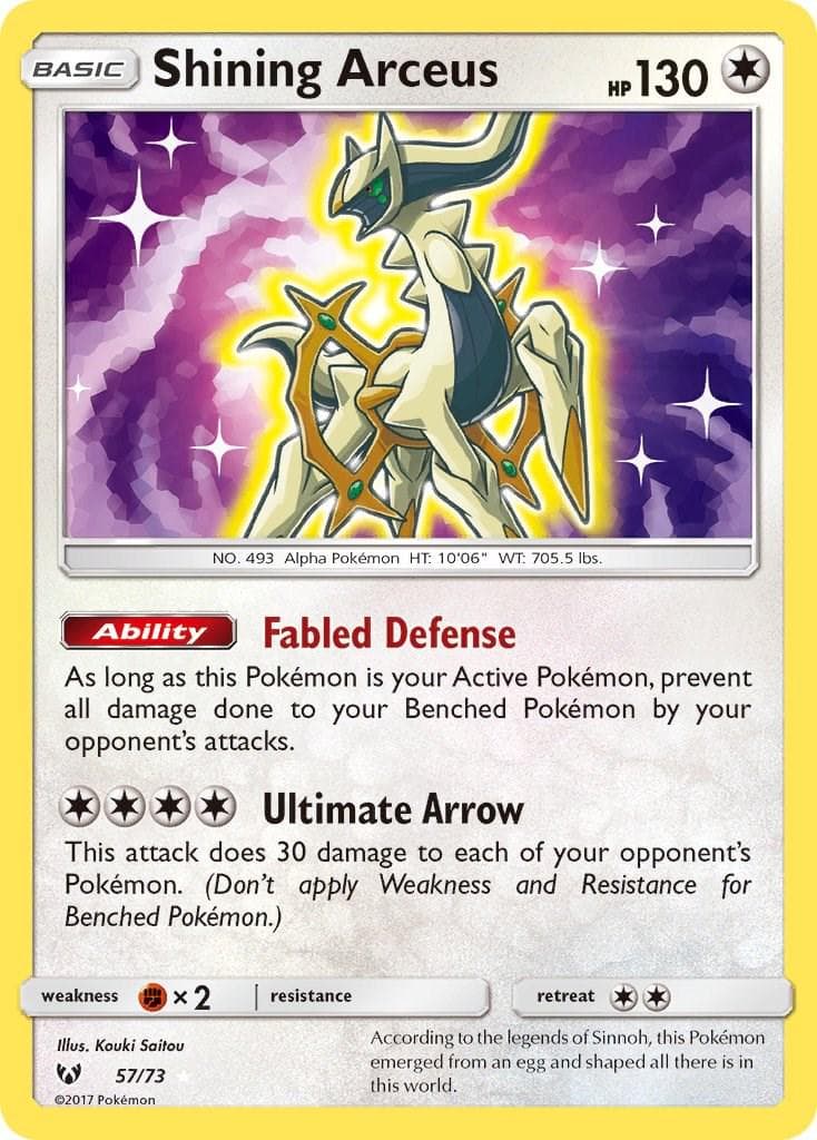 Shining Arceus #57 — Pokemon Shining Legends