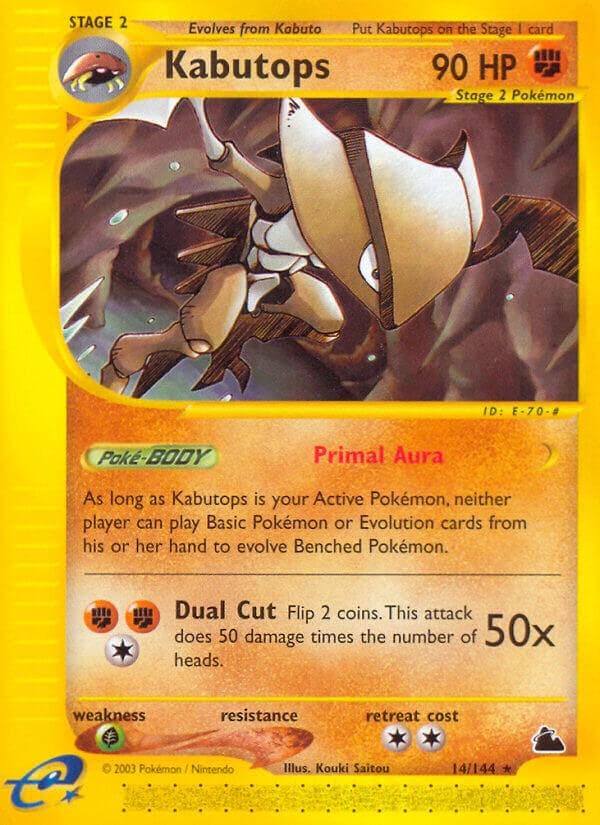 Kabutops #14 — Pokemon Skyridge