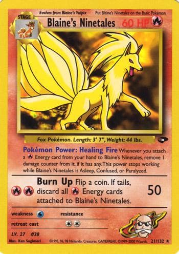 Blaine's Ninetales #21 — Pokemon Gym Challenge