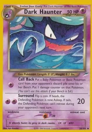 Dark Haunter #36 — Pokemon Neo Destiny