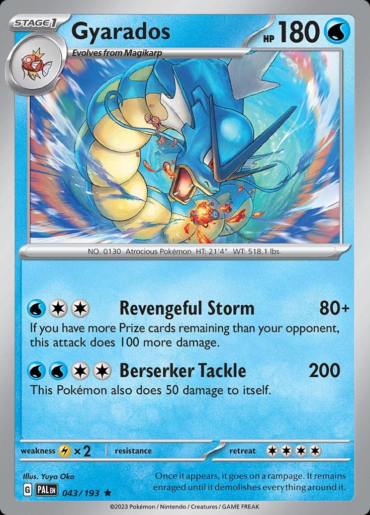 Gyarados #43 — Pokemon Paldea Evolved