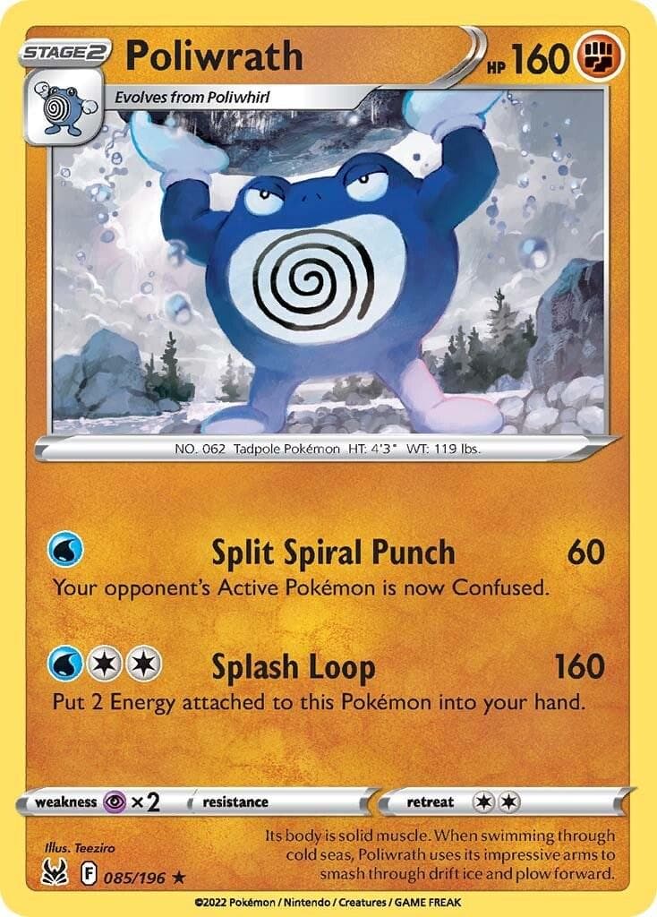 Poliwrath #85 — Pokemon Lost Origin