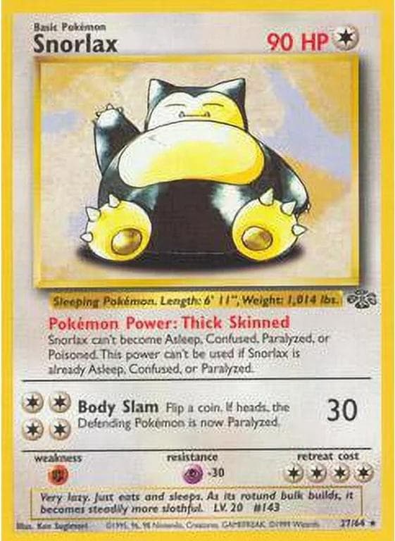 Snorlax #27 — Pokemon Jungle
