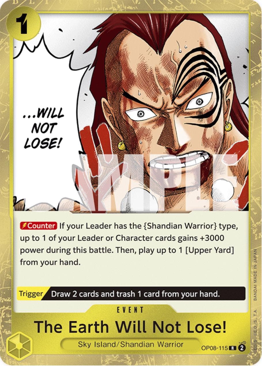 The Earth Will Not Lose! OP08-115 — One Piece Two Legends