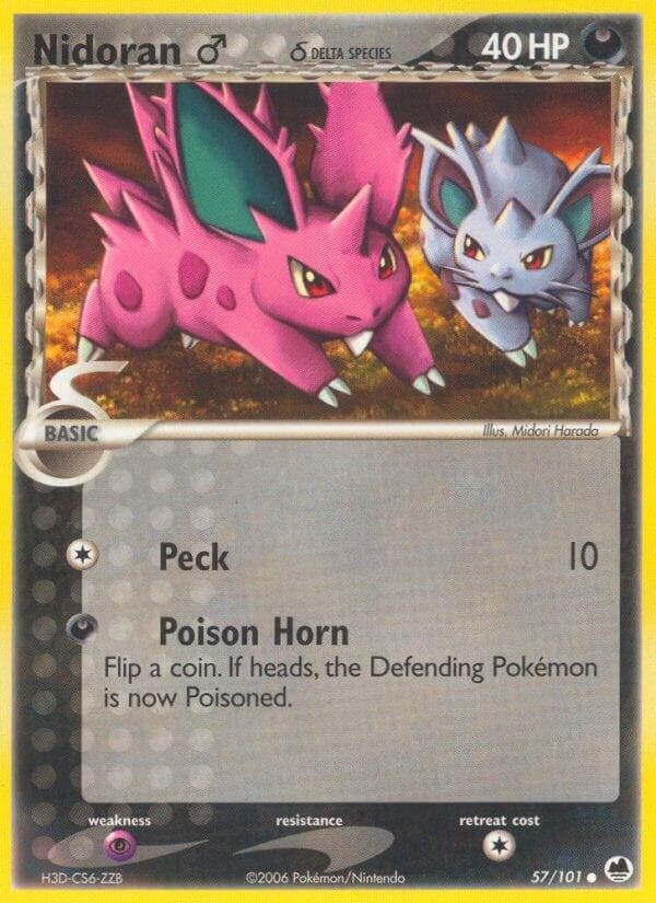 Nidoran M #57 — Pokemon Dragon Frontiers