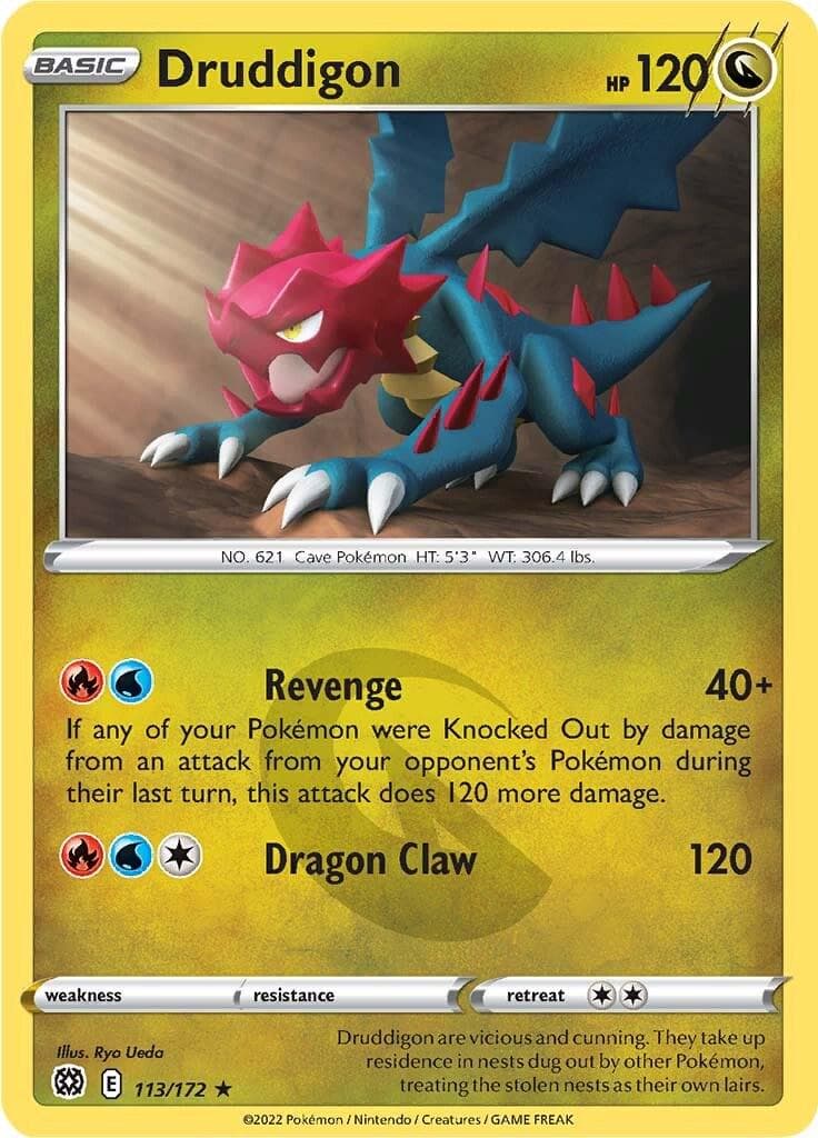 Druddigon #113 — Pokemon Brilliant Stars