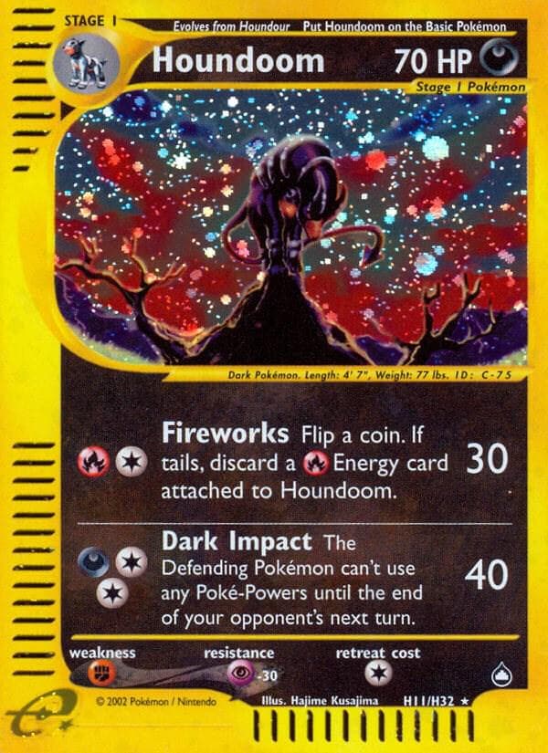 Houndoom #H11 — Pokemon Aquapolis