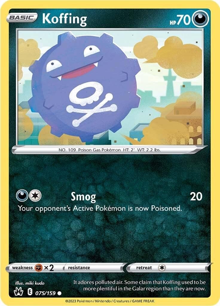 Koffing #75 — Pokemon Crown Zenith