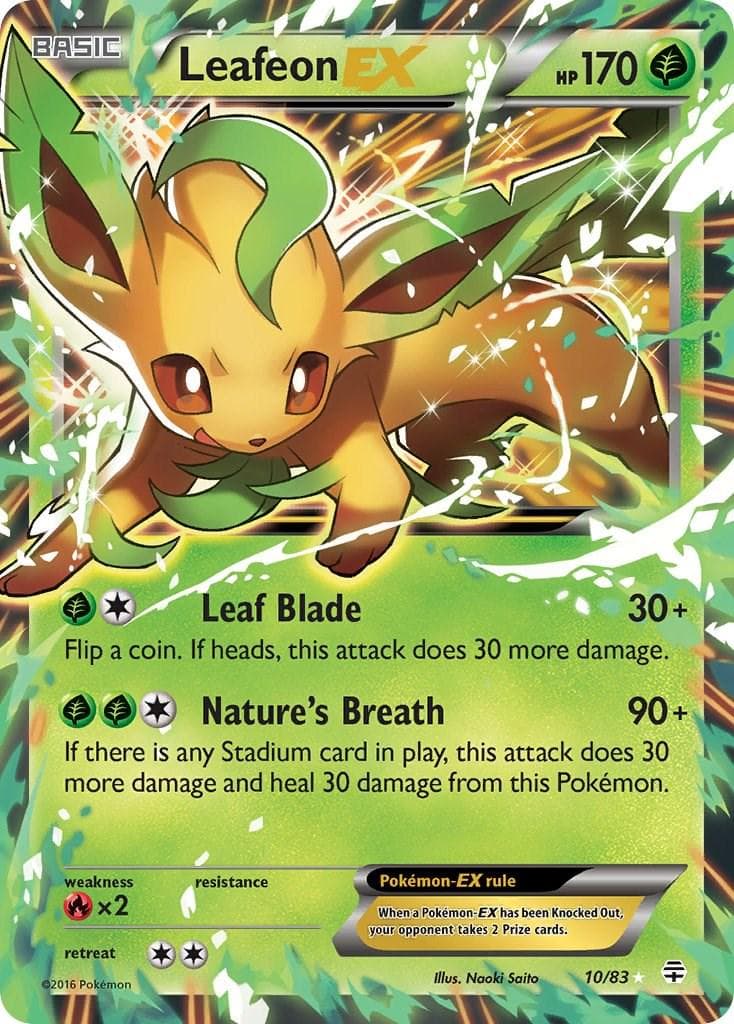 Leafeon EX #10 — Pokemon Generations