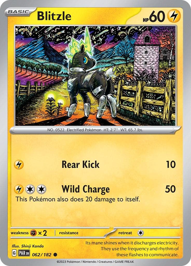Blitzle #62 — Pokemon Paradox Rift