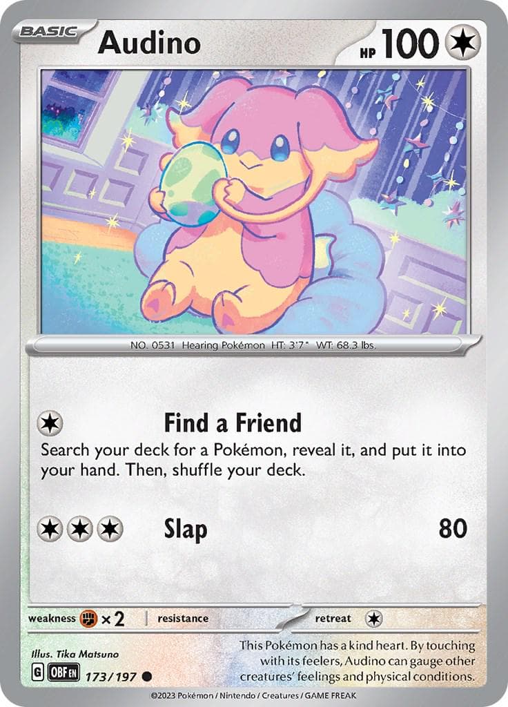 Audino #173 — Pokemon Obsidian Flames
