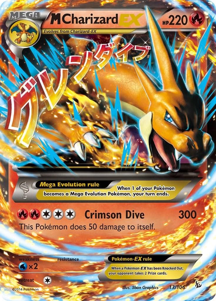 M Charizard EX #13 — Pokemon Flashfire