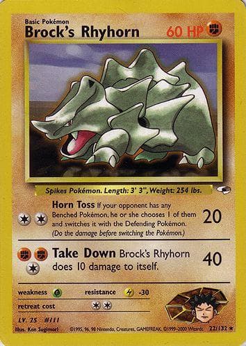 Brock's Rhyhorn #22 — Pokemon Gym Heroes