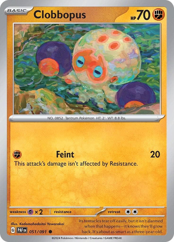 Clobbopus #51 — Pokemon Paldean Fates