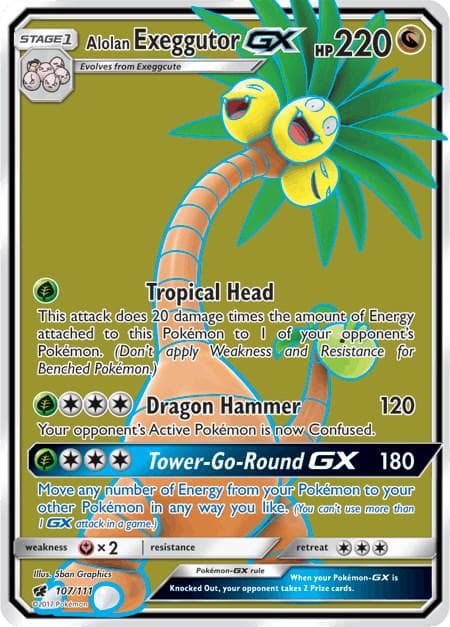 Alolan Exeggutor GX #107 — Pokemon Crimson Invasion